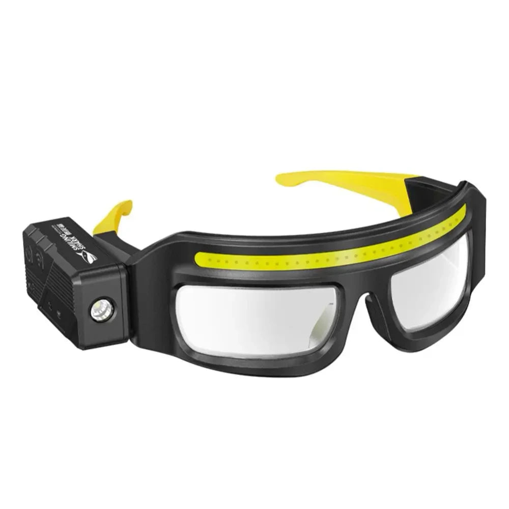 Rechargeable LED Headlamp Safety Glasses