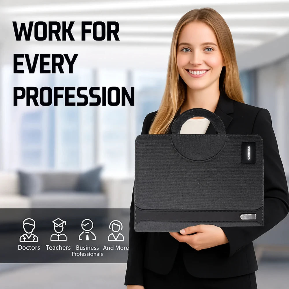 Leather Padfolio with Wireless Charging